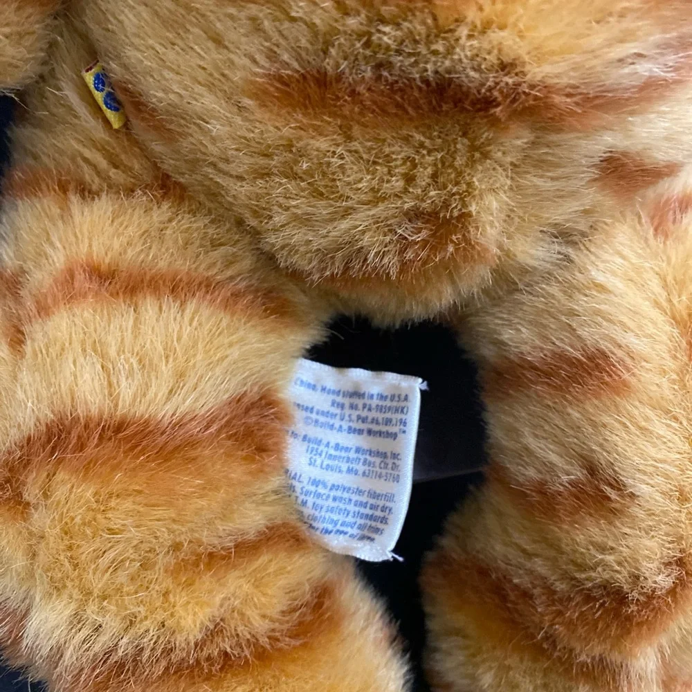 Build-A-Bear Orange Striped Cat Plush Toy